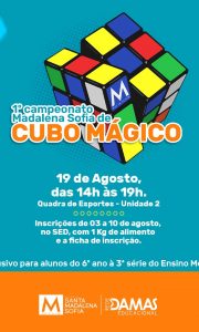 1º Campeonato Madalena Sofia de Cubo Mágico