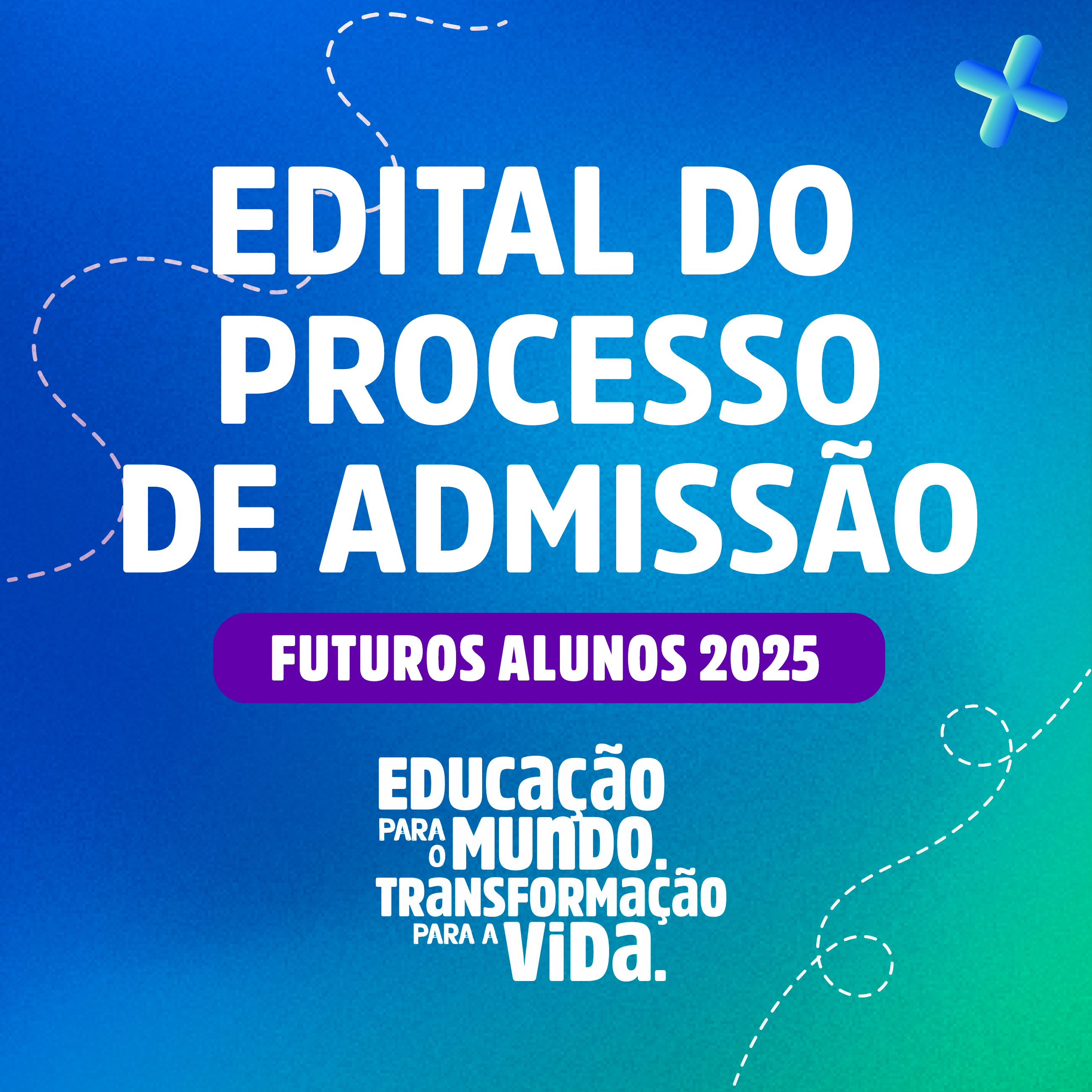 Edital do processo de admissão